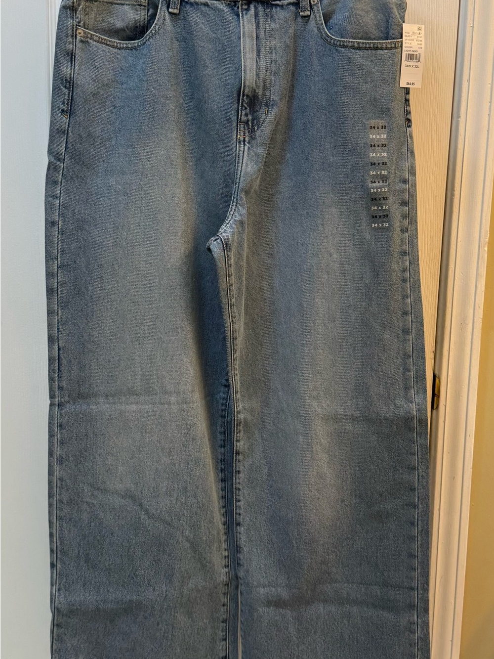 PacSun Men's Blake Extreme Baggy Jeans in Light Blue Wash